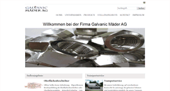 Desktop Screenshot of galvanic-maeder.ch