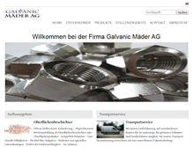 Tablet Screenshot of galvanic-maeder.ch